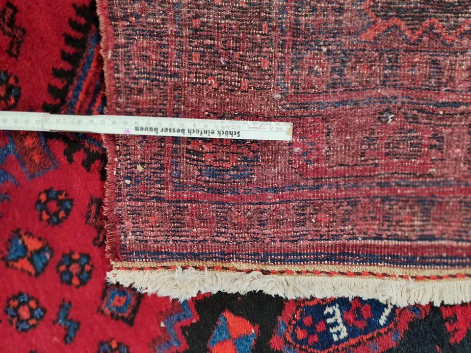 Antiker Teppich Gaschgai Shiraz Perserteppich Geometrisch Wolle in Bochum