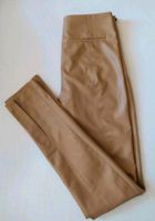 Zara Hose M braun camel fake Lederhose Berlin - Pankow Vorschau