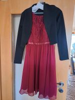 ❗️Konfirmation festlich Kleid dunkel rot Bolero schwarz XS 32 ❗️ Niedersachsen - Schwanewede Vorschau