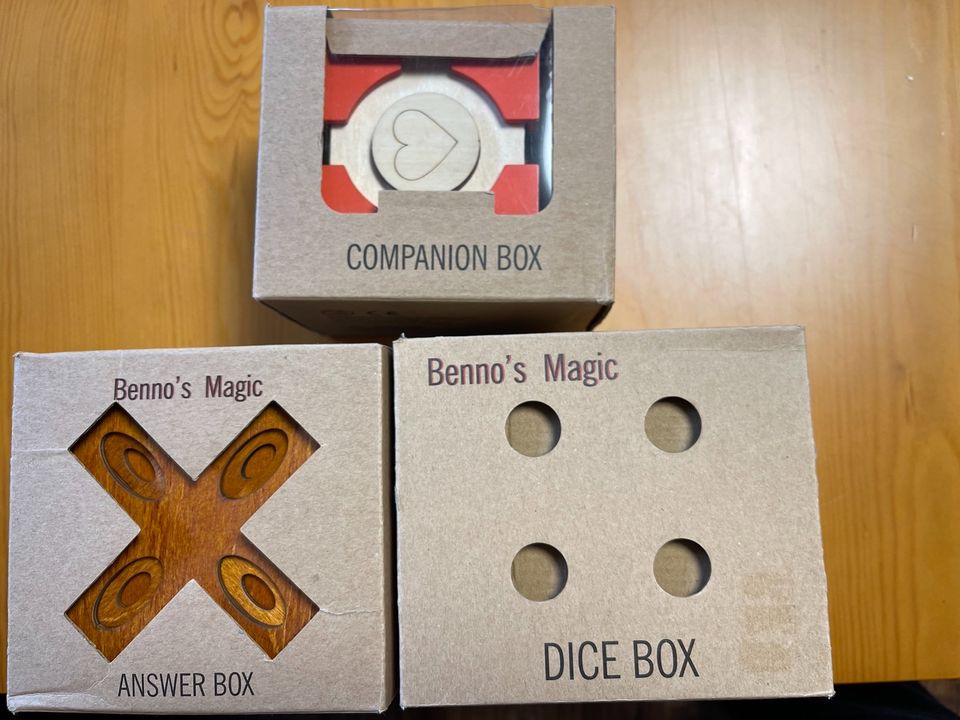 Puzzle Box Holz Benno‘s Magic Secret Box Geschenk Versteck Neu in Roth