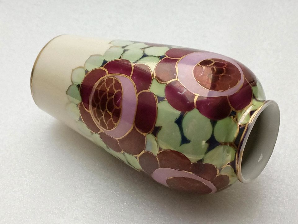 Vase antik Jugendstil Zeh Scherzer Z.S.&Co. Handmalerei in Zwickau