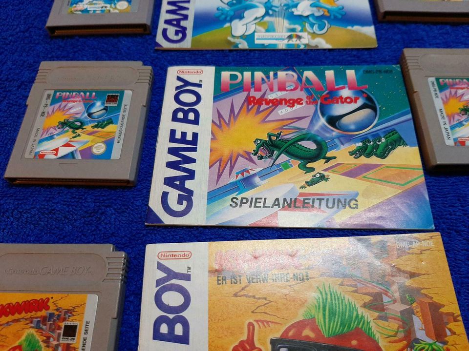 Nintendo Gameboy Spiele mit Anleitungen in Burghausen