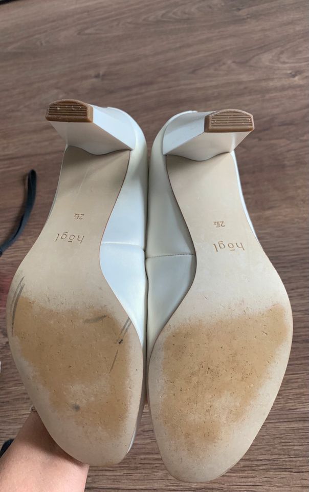 Högl Pumps weiss creme Hochzeitsschuhe High Heels Hochzeit Schuhe in Barmstedt