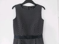 Hallhuber Etuikleid Gürtel 36 S Kleid Schwarz Weiß Punkte Vintage Niedersachsen - Jork Vorschau