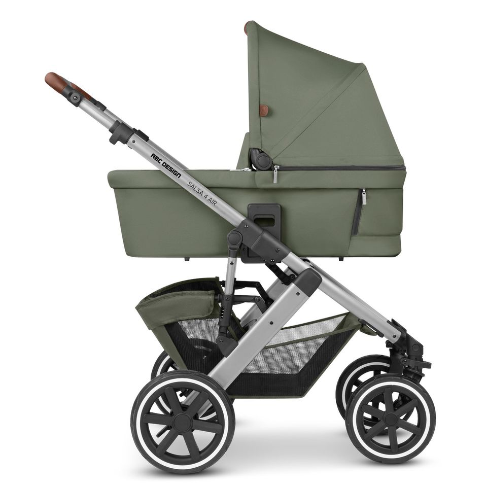 ABC-Design Salsa 4 Air - 4in1 Kinderwagen-Set - Olive - inkl. Babywanne + Sportsitz + Maxi-Cosi Pebble 360 Pro 2 + FamilyFix 360 Pro + XXL-Zubehörpaket - NEU in Fulda