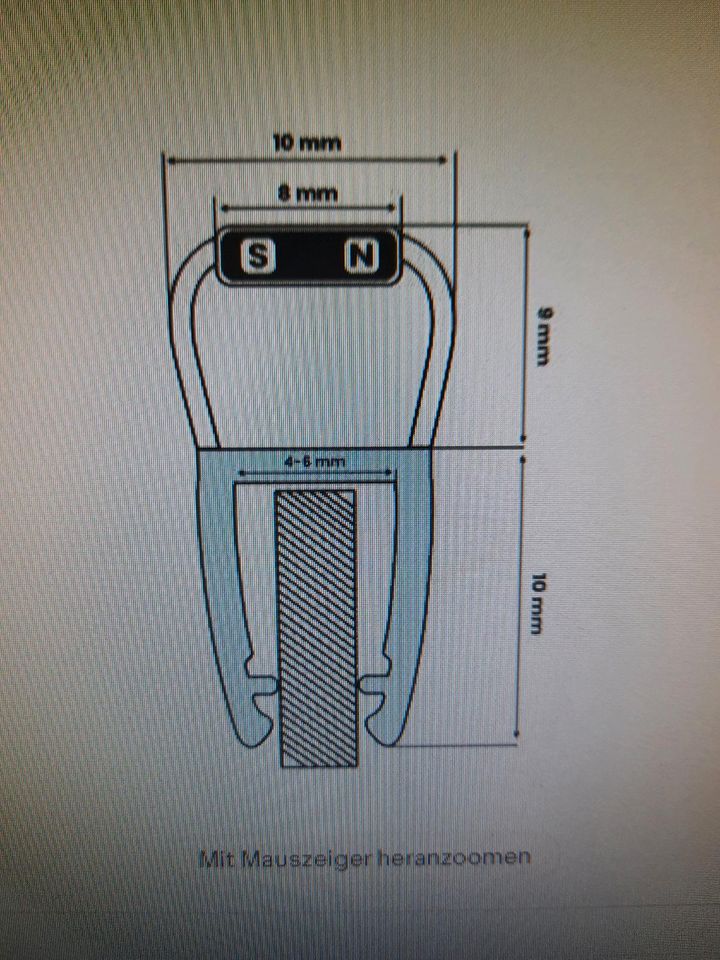 Duschtürdichtung mit Magnet  Neu in Sassenberg