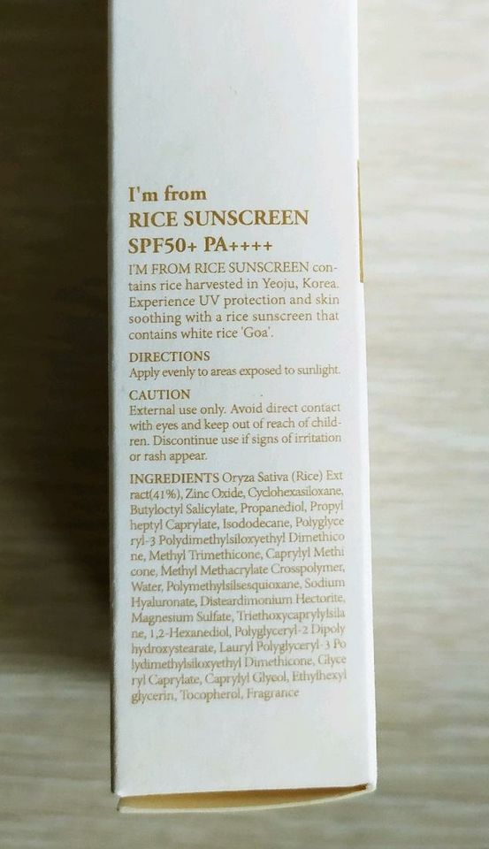 I'm from Rice Sunscreen SPF 50+ PA++++ mineralische Sonnencreme in Bonn