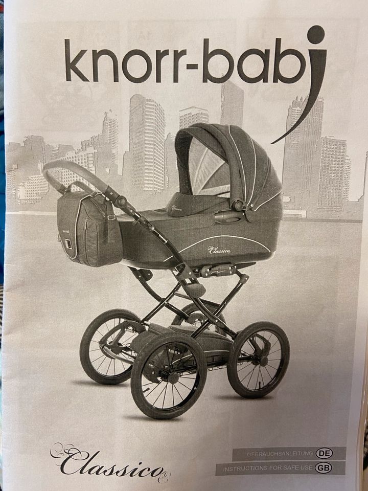 Knorr Baby Classico Kinderwagen inkl. Fußsack in Dömitz