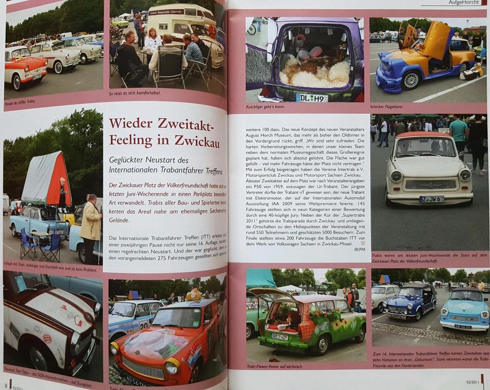 Horch Zeitschrift für Oldtimer Freunde  Nr. 2 /2011 und  1 /2015 in Frohburg