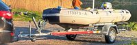Schlauchboot mit Trailer und AB HONFA 15 PS Pinne E-Start Brandenburg - Rauen Vorschau