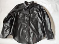 H&M Bluse mit Coating schwarz Gr. XL mit Etikett und Ersatzknopf Blumenthal - Farge Vorschau