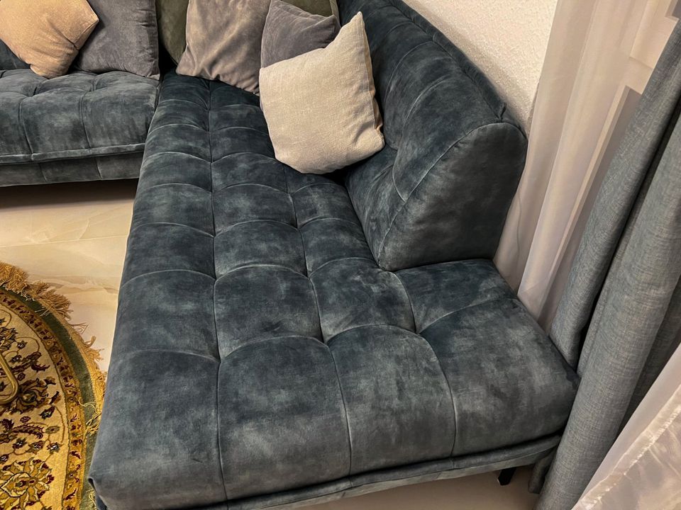 Ecksofa Grün Modern Chesterfield in Vaihingen an der Enz