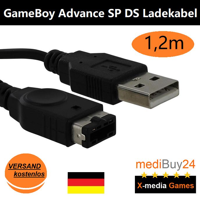 Ladekabel Nintendo Gameboy ADVANCE SP GBA DS USB Stromkabel in Dortmund