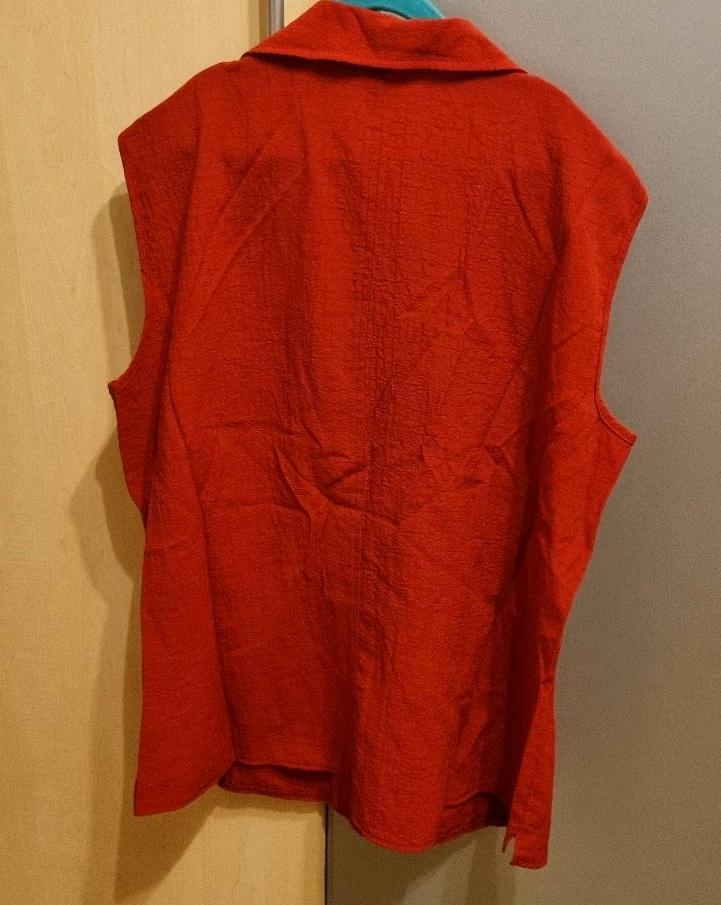 Weste Bluse ärmellos Damen Frauen Bonita rot Gr. 42 in Zwickau