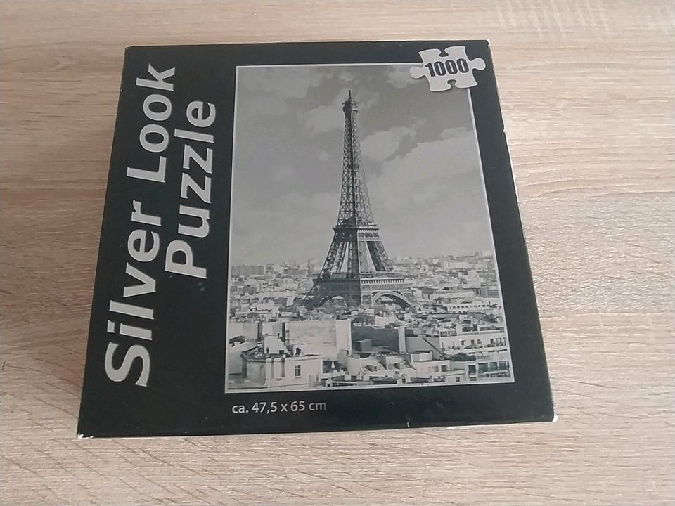 Puzzle 1000 Metallic+Effekt Eiffelturm top Zustand in Lengerich