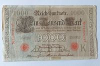 Reichsbanknote - Deutschland - 1000 Mark von 1910 Rotes Siegel Hessen - Münster Vorschau