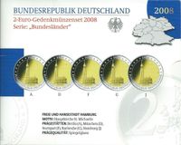 BRD 2 Euro Gedenkset 2008 bis 2020 PP Originalausgabe der VfS Bayern - Freilassing Vorschau