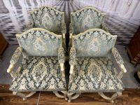 SET VIER BAROCKSESSEL SESSEL BAROCK STIL HANDBEMALT 20 TES JHDT SAMTBEZUG - Versand möglich 99 Euro - Wir sind für Sie da lokal in 86830 Schwabmünchen oder online ARTHOME24 Bayern - Schwabmünchen Vorschau