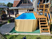 Bestway Pool 404x201x100, Schlauchheizung, viel Zubehör Hessen - Diemelsee Vorschau