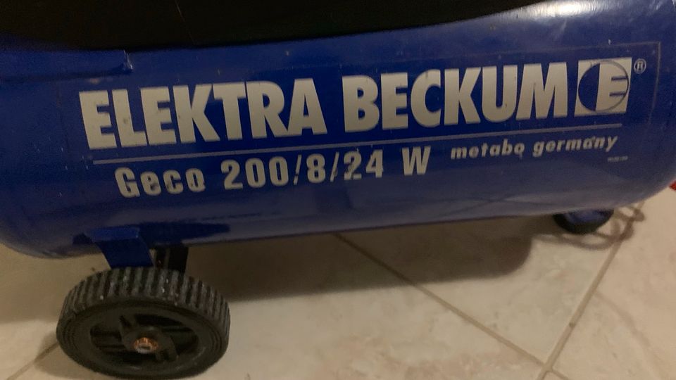 Kompressor 4-8 Bar ELEKTRA BECKUM  Metabo Geco 200/ 8/ 24 Liter in Bietigheim-Bissingen