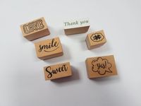 1-5 Holzstempel Love smile Yes # Thank you zum Basteln Aachen - Aachen-Mitte Vorschau