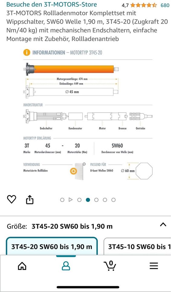 2x Rolladenmotor kompletttset neu in Kleinblittersdorf