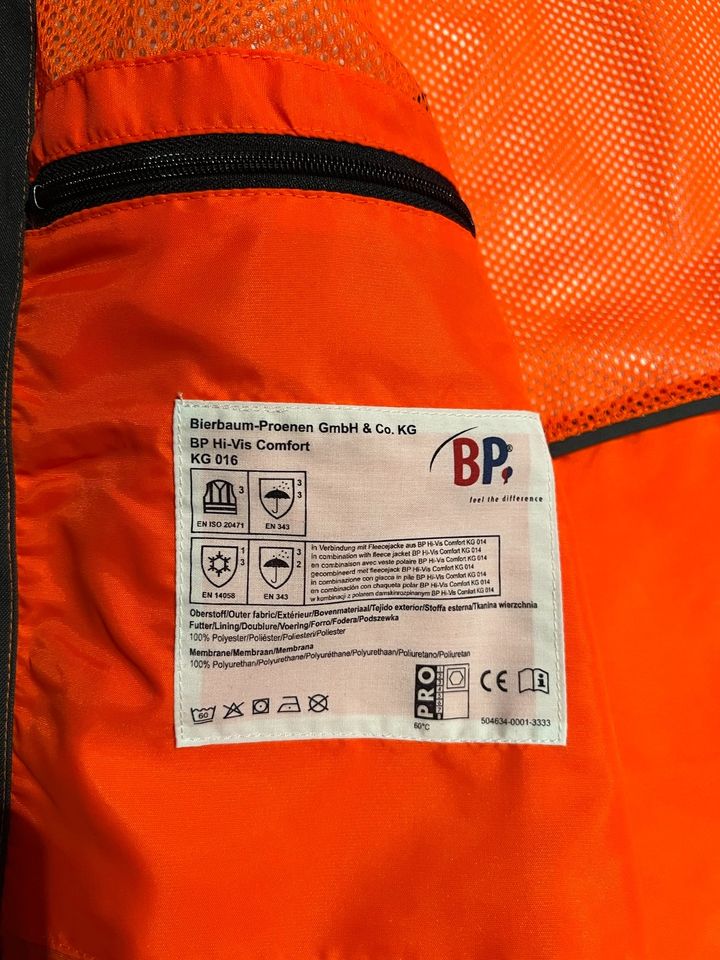 BP Warn- und Wetterschutz Jacke Arbeitsjacke Gr. M Neu in Wuppertal