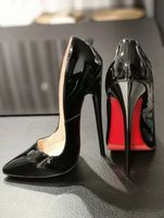 Sexy High Heels 16cm Stilettos Pumps Schwarz Lack Rote Sohle 44 Berlin - Rudow Vorschau