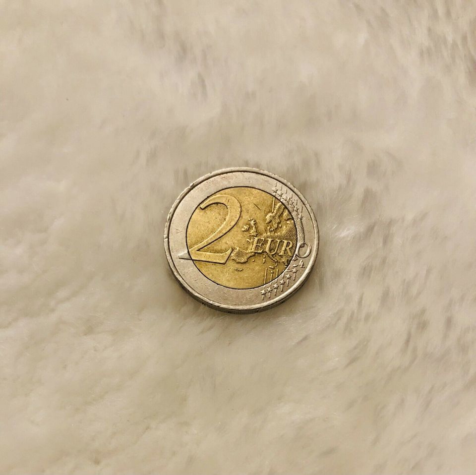 2 Euro Münze strichmännchen République Française UEM 1999-2009 in Düsseldorf