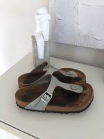 Birkenstock Sandalen Zehentrenner Gizeh Silber Glitzer gr. 38 Schleswig-Holstein - Oldendorf (Holstein) Vorschau