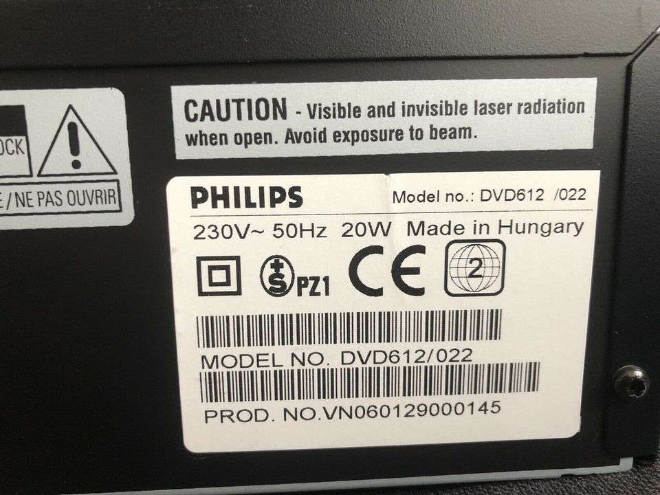 DVD Player Philips DVD612 ohne Fernbedienung in Korb