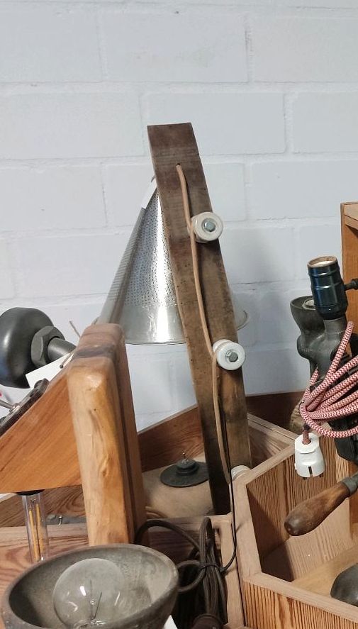 Tischlampe Stehlampe Fassdaube Sieb Eiche Upcycling Vintage in Vlotho