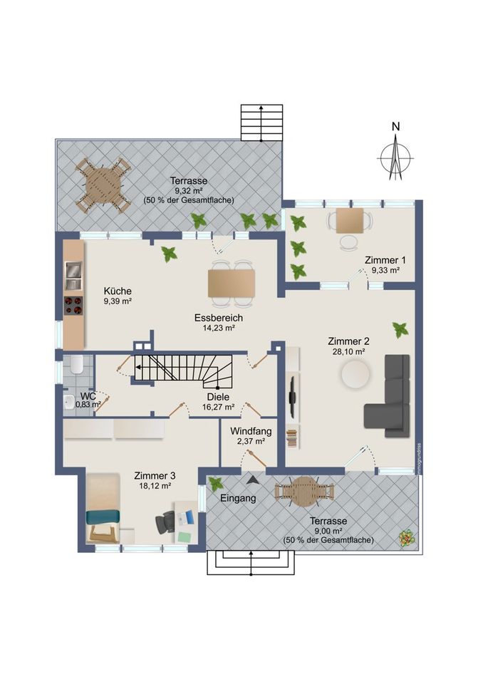 Familientraum in Marmstorf! TOP gepflegtes 8-Zimmer- Einfamilienhaus mit großem Garten und Gästehaus in Hamburg