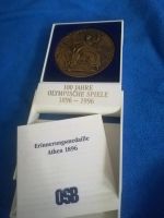 Erinnerungsmedaille, 1896-1996 Olympische Spiele Nordrhein-Westfalen - Essen-West Vorschau