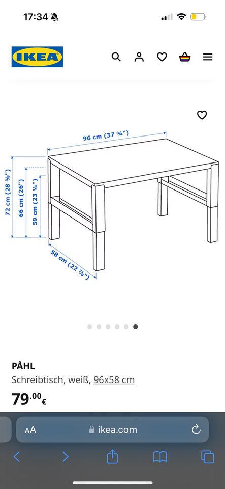 Ikea Pahl Schreibtisch inkl. Stuhl in Bochum