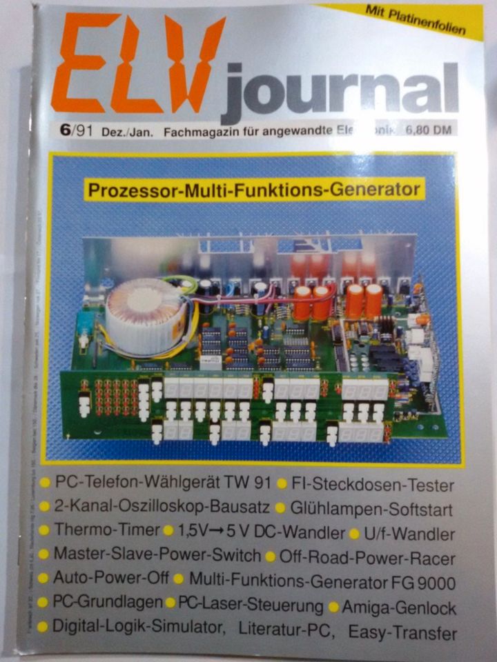 Elektronik Zeitschrift ,ELV-Journal mit Platinenfolien,6 Hefte in Gütersloh