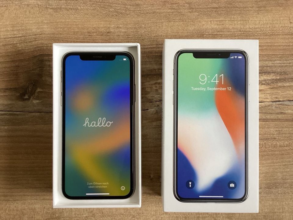 iPhone X Silver 256GB in OVP in Seevetal