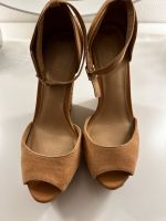 Bershka | Plateau Heels | Gr.37 | beige nude | gebraucht West - Griesheim Vorschau