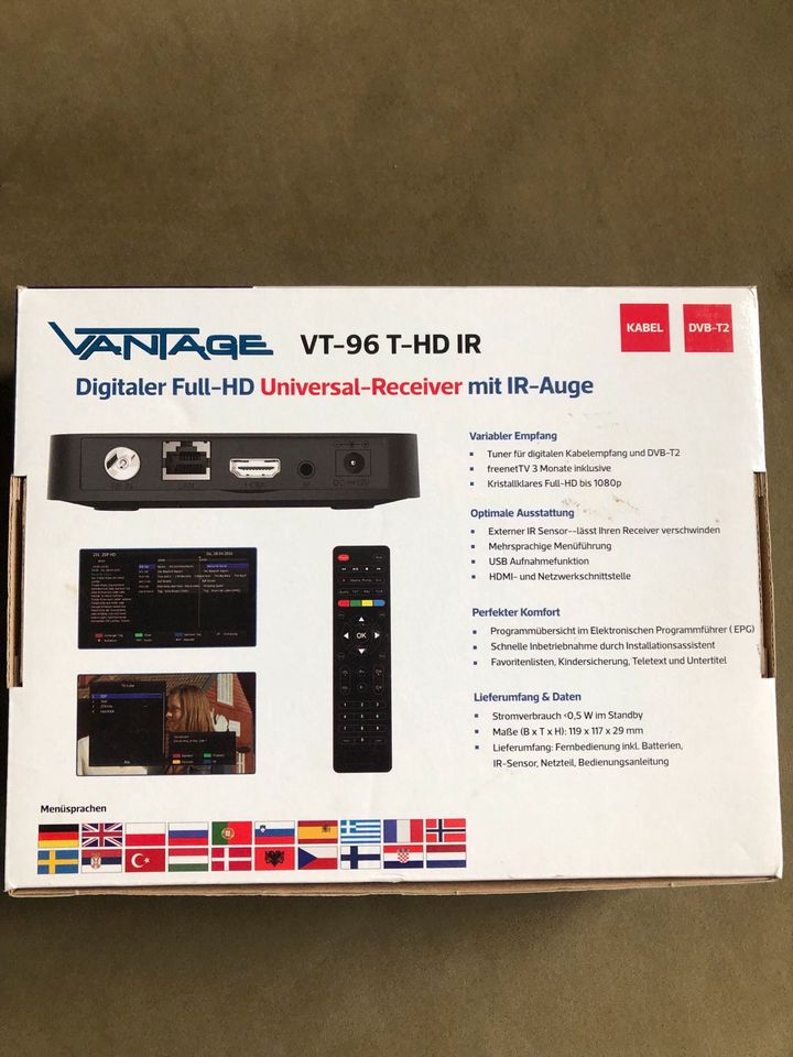 Vantage Digitaler Full HD Universal Receiver mit IR Auge in Aschaffenburg