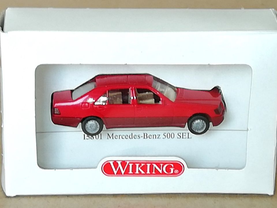 Wiking(15901) MB 500 SEL W140 in rot + in original Verpackung in Wiefelstede