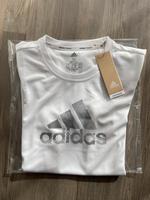 Adidas Training, Shirt, Gr.M, NEU!, weiß, mit Logo, Aeroready Hessen - Bad Vilbel Vorschau