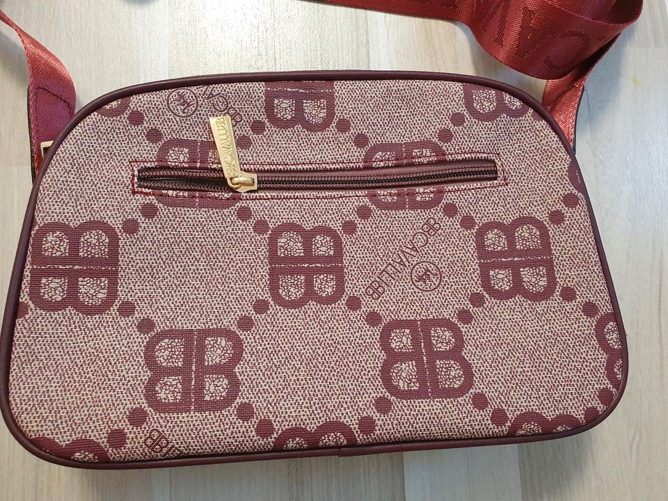 NEU Handtasche pink rosa bordeaux weinrot Umhängetasche BB schick in Essen