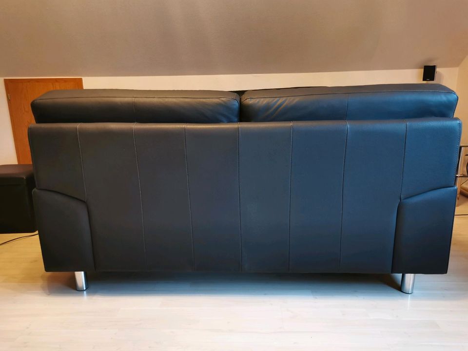 2 Echtleder Sofas/Couches 2er+3er in Meschede