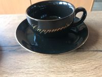 Cappuccinotassen schwarz mit Goldrand Nordrhein-Westfalen - Rödinghausen Vorschau
