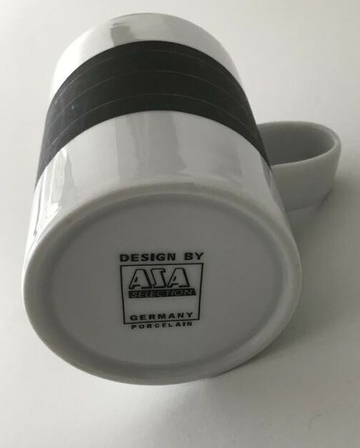 NEU ASA Selection MEMO Kaffeetasse Becher Mug weiß Porzellan in Weil der Stadt