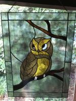 Tiffany Fensterbild / Window Image “Eule / Owl” Niedersachsen - Schiffdorf Vorschau