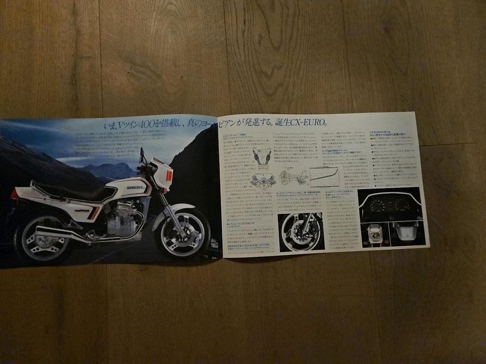 Prospekt brochure Honda CX EURO JAPAN in Aachen