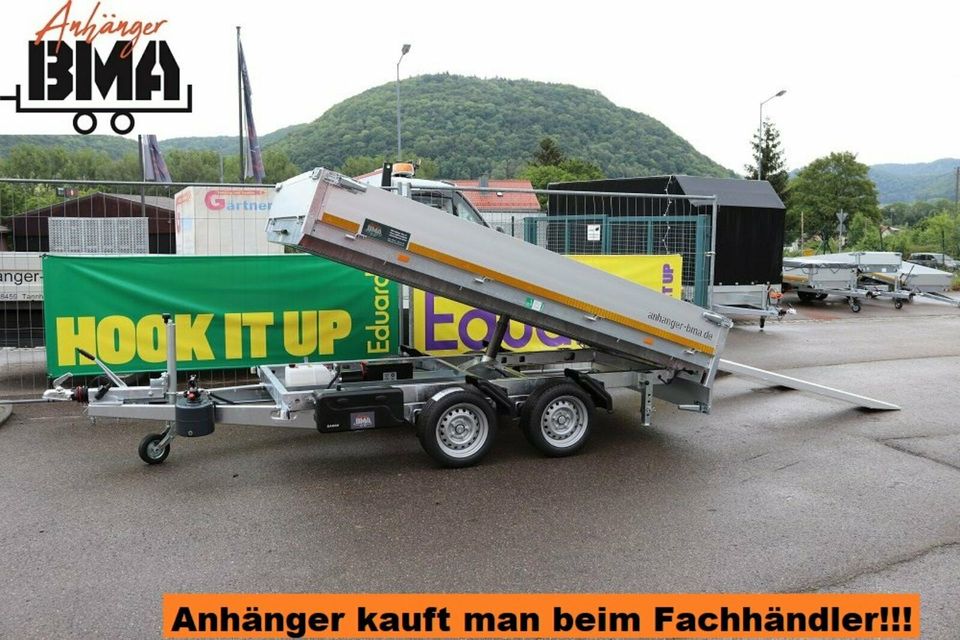 EDUARD Rückwärtskipper Anhänger 310x180 E&H 3500kg 63cm RAMPEN+ST in Mühlhausen im Täle