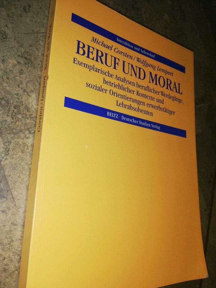 Beruf und Moral Interaktion Lebenslauf Corsten Lempert Beltz in Berlin