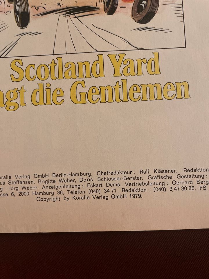 Alter COMIC: Gentlemen GmbH - Scotlandyard jagt die Gentlemen in Reichling